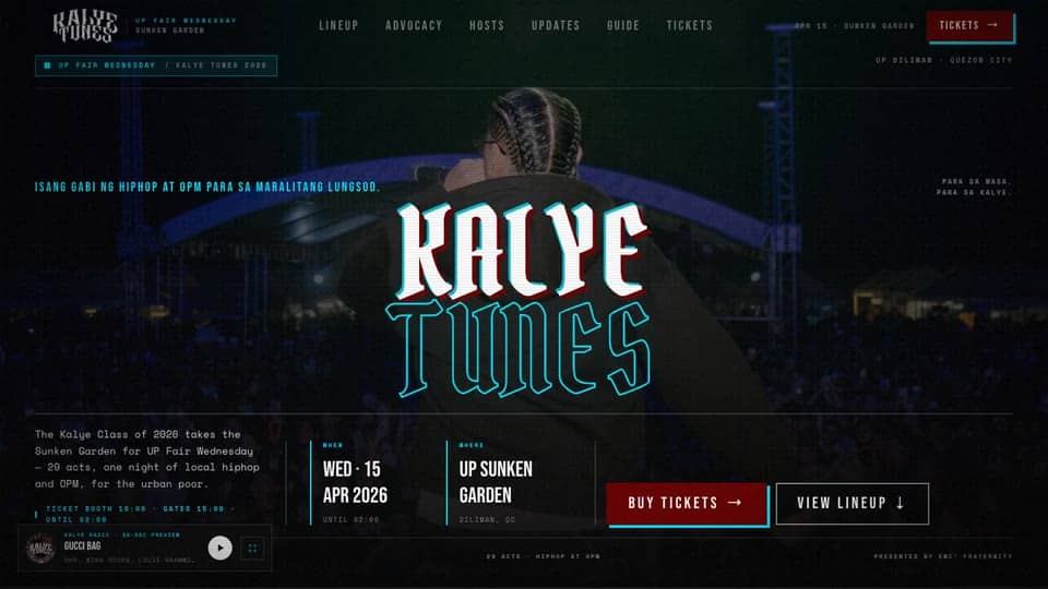 Kalye Tunes 2026 — UP Fair Wednesday demo video