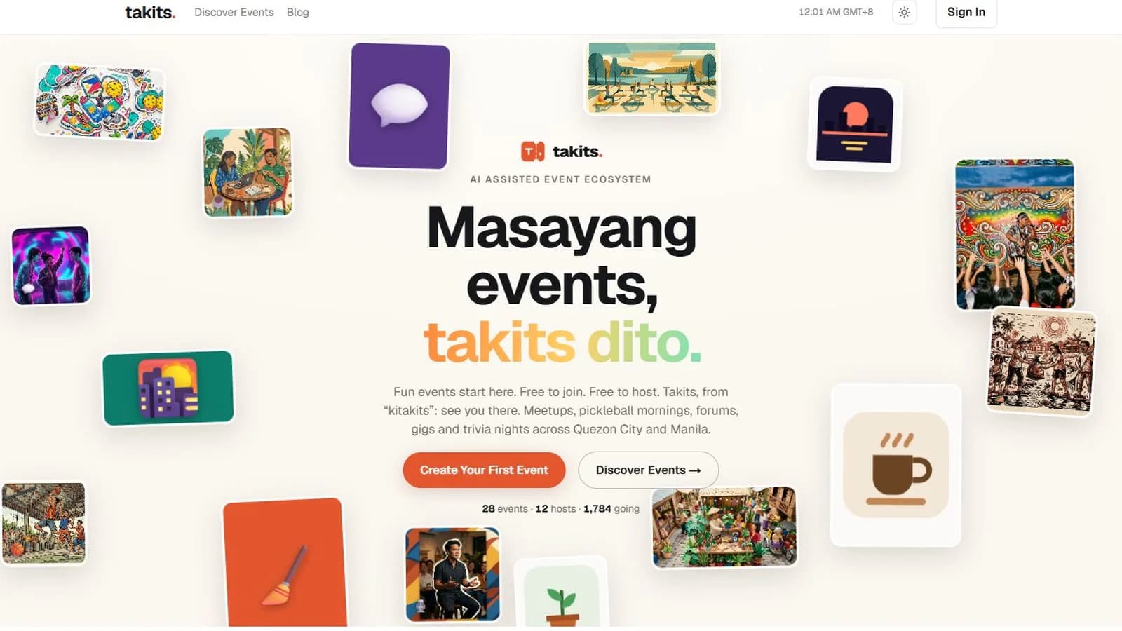 Takits — An AI-assisted event ecosystem for the Philippines.